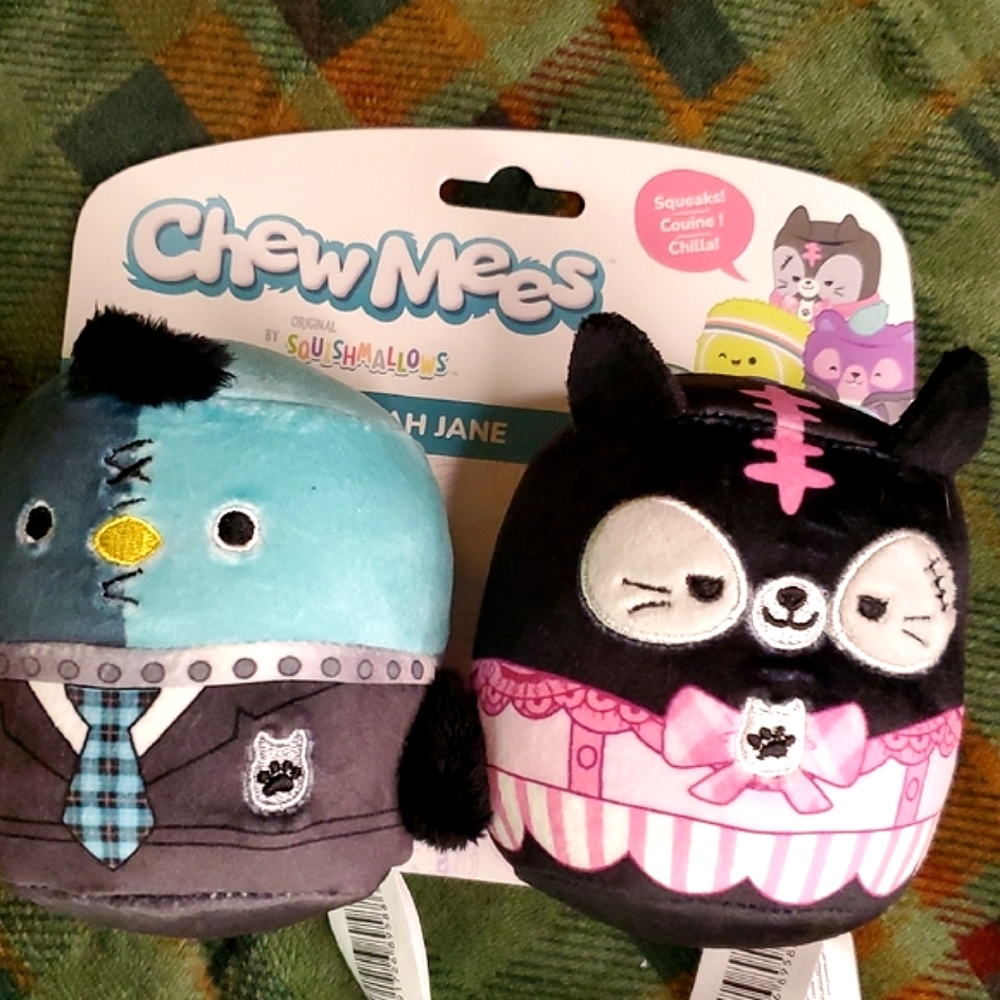 Chew Mees Squishmallow Plush‎ Dog Toy Set